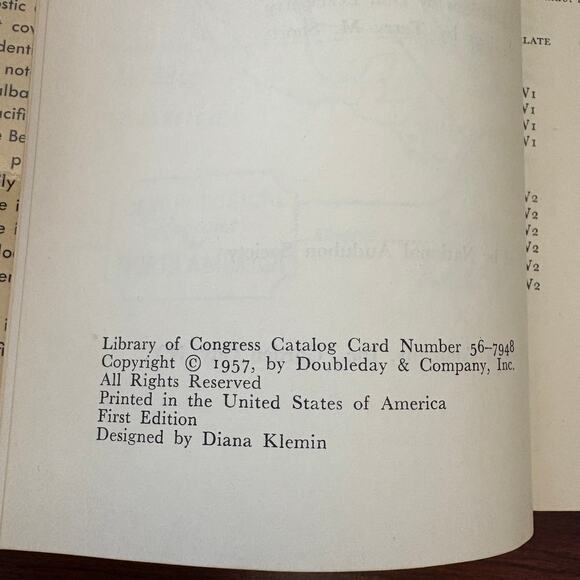 Audubon Western Bird Guide Pough 1957 Vintage Hardcover First Ed w/ CA Pamphlets - Picture 6 of 10